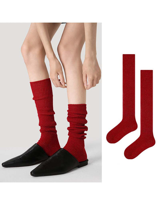 Christmas Red Knee-high Socks for Women