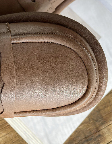 Mocassins rétro d'hiver à semelle plate en velours de coton