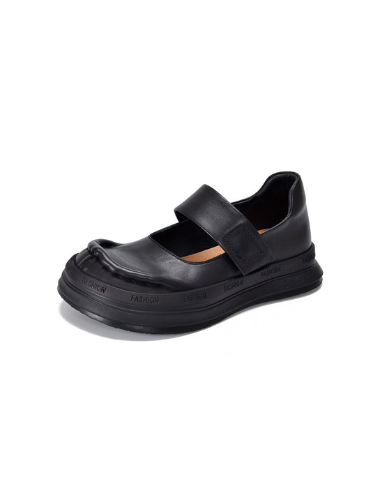 Front Strap Comfortable Wide Toe Box Flat Shoes