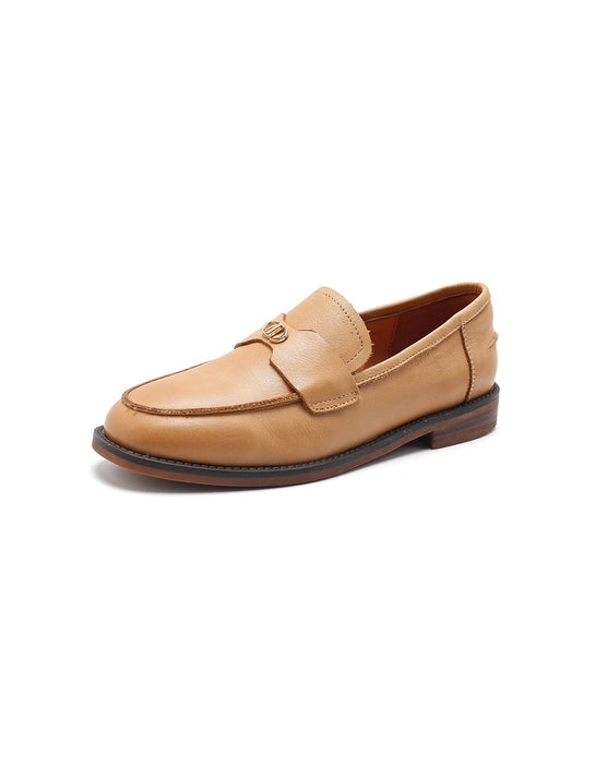 Pointed Toe Real Leather Women's Loafer