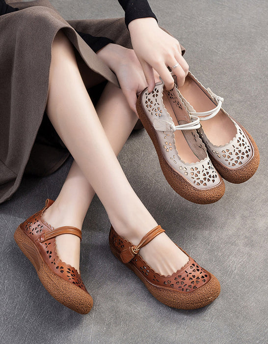 Round Toe Retro Comfortable Summer Breathable Sandals