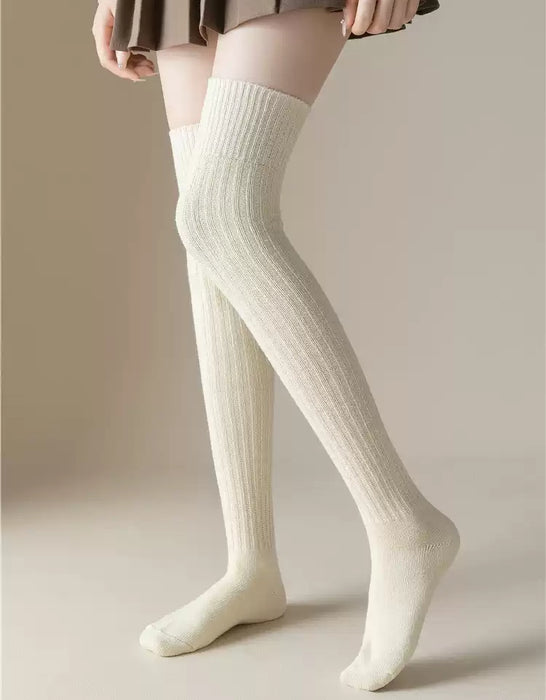 Soft Wool Winter Knee-high Socks