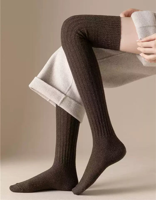 Soft Wool Winter Knee-high Socks