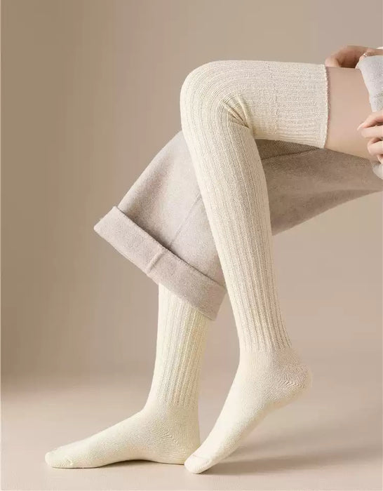 Soft Wool Winter Knee-high Socks