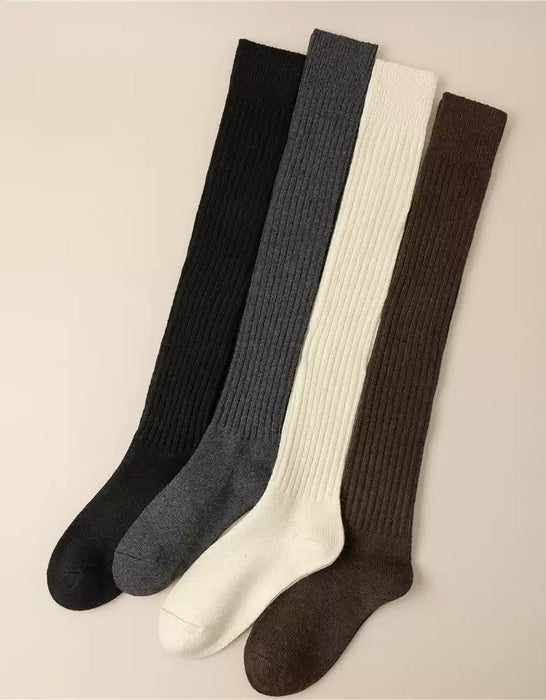 Soft Wool Winter Knee-high Socks