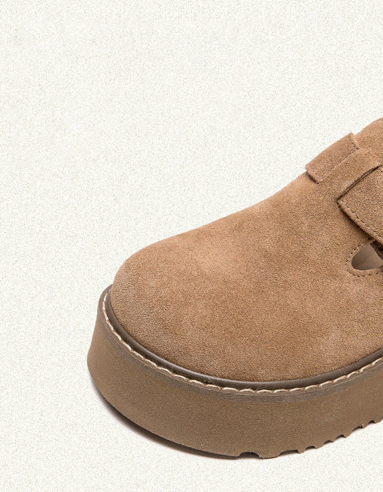 Spring Autumn Suede Platform Slip-ons