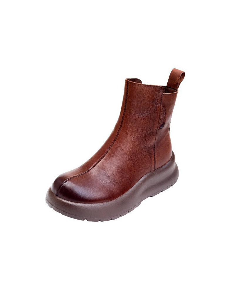 Winter Autumn Comfort Platform Wide Toe Box Boots — Obiono