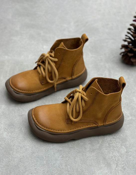 Winter Autumn Soft Soles Comfortable Wide Toe Box Retro Boots