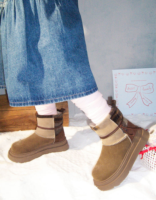 Winter Comfortable  Platform Handmade Snow Boots