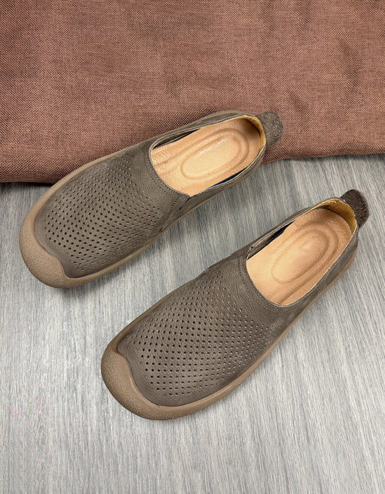 Handmade Soft Leather Flats for Men 38-44