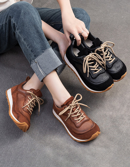 Winter Autumn Comfortable Leather Sneakers with Fur