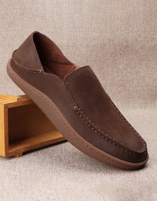 Real Leather Comfortable Suede Men's Loafers 38-44