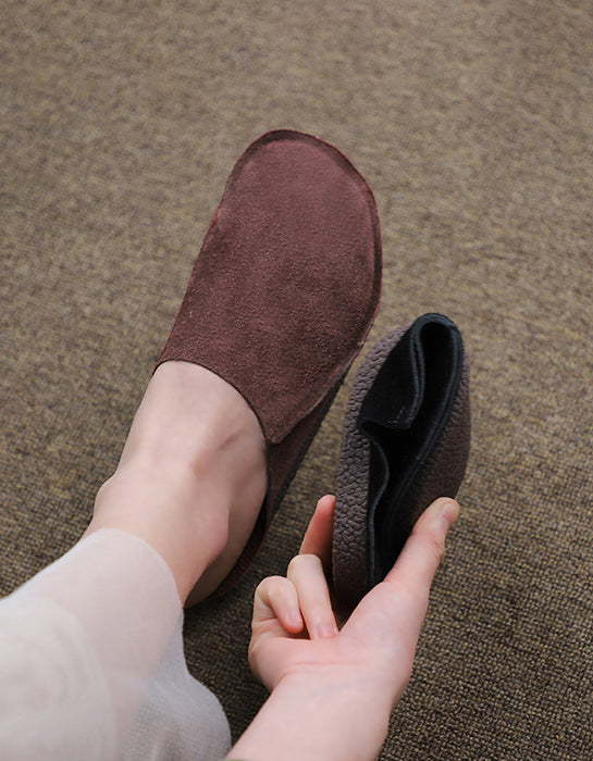 Comfortable Light Weight Suede Mules