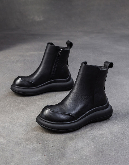 Winter Comfortable Wide Toe Box Platform Boots