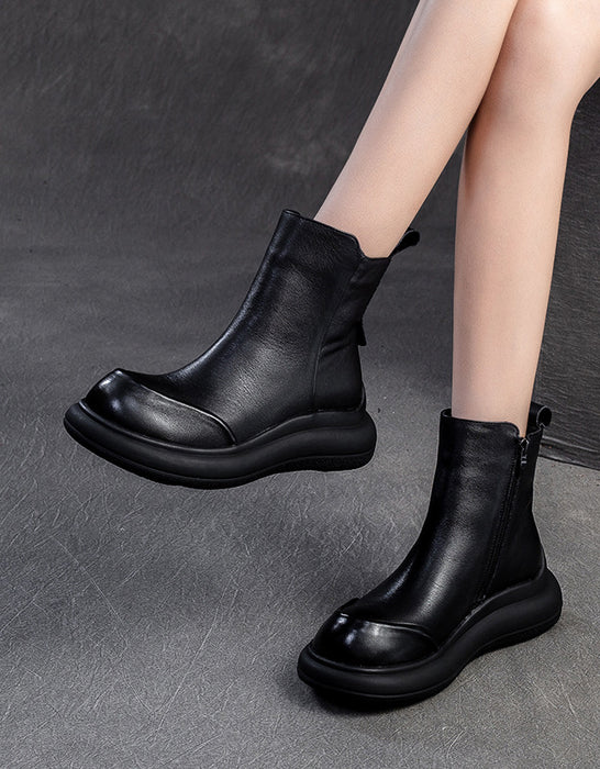 Winter Comfortable Wide Toe Box Platform Boots