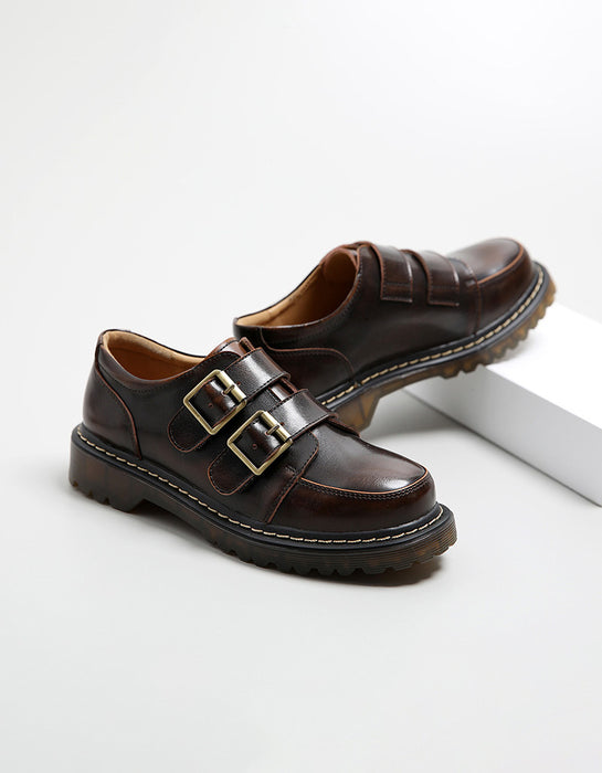 Double Buckle Front Mary Jane Shoes 41 — Obiono