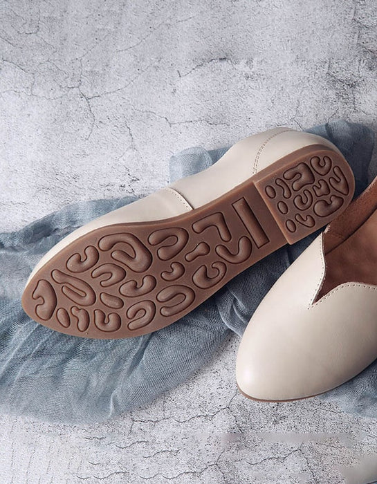 Homemade Soft Sole Comfortable Simple Leather Flats
