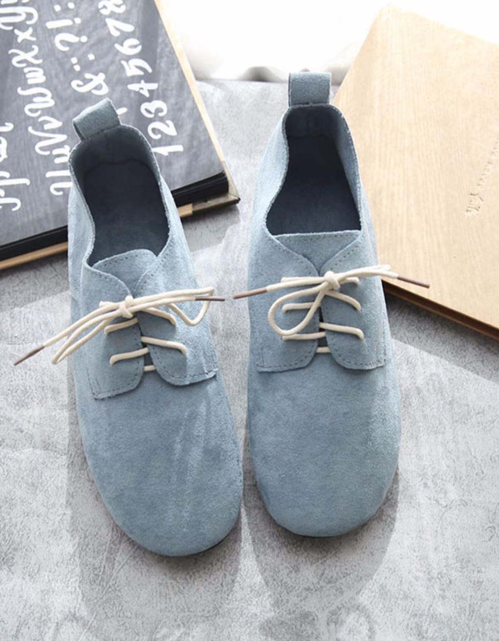 OBIONO Comfortable Suede Flat Shoes — Obiono