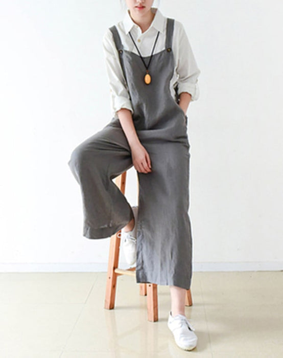 Loose Linen jumpsuit Overall — Obiono
