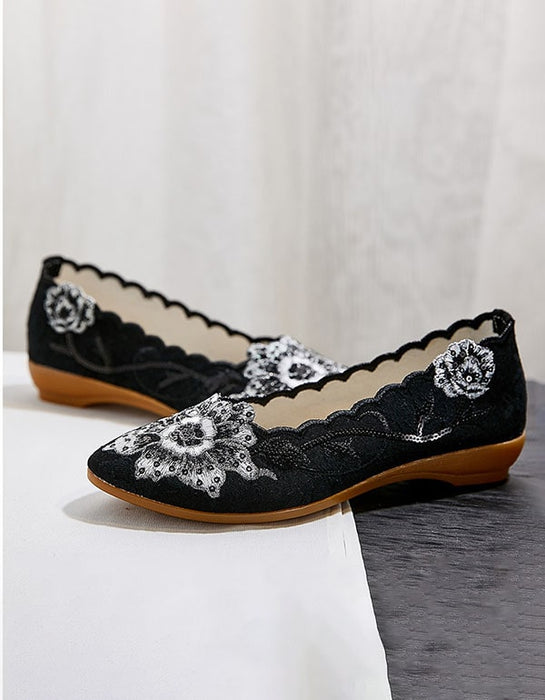 NEW Ethnic Embroidered Cotton Shoes — Obiono