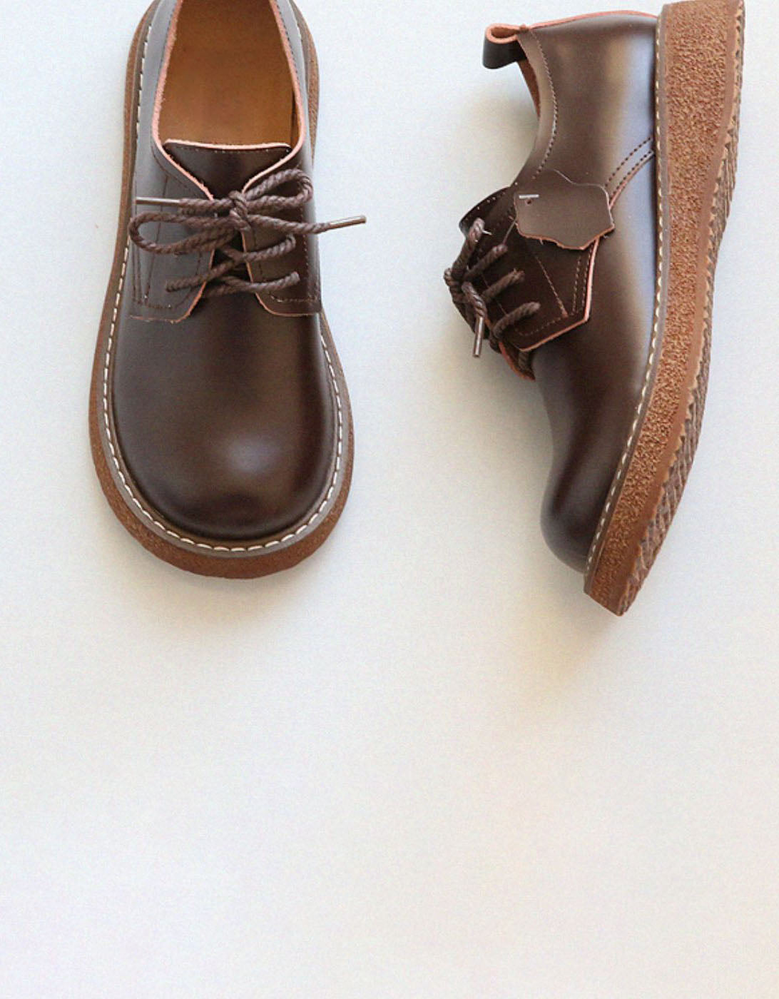 Wide Toe Box Lace-up Work Shoes Spring — Obiono