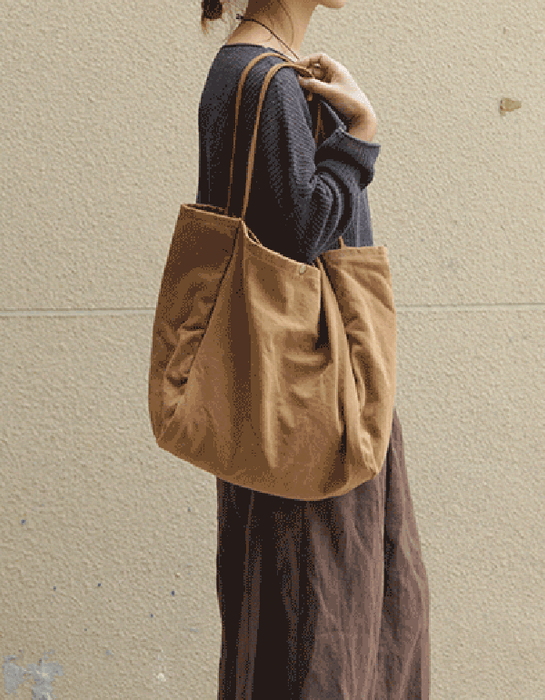One-shoulder Canvas Large-capacity Bag — Obiono
