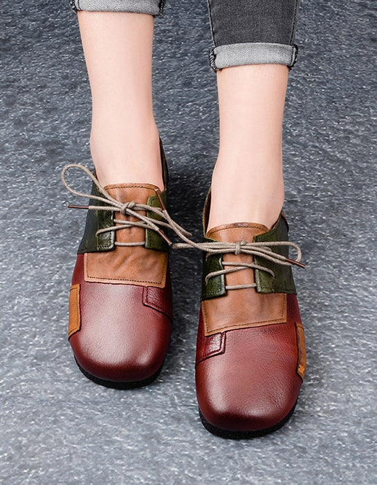 Spring Autumn Handmade Retro Flat Shoes