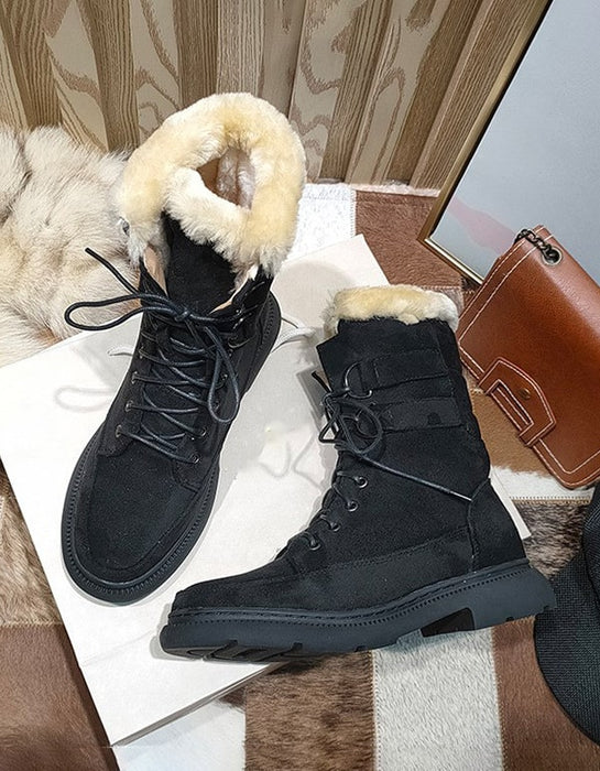 Thick Plush Liner Winter Snow Boots — Obiono