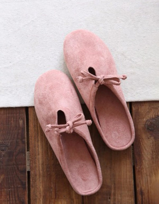 Women's Comfortable Suede Flat Slippers Mules