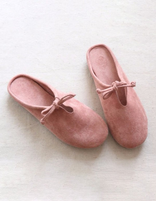 Women's Comfortable Suede Flat Slippers Mules