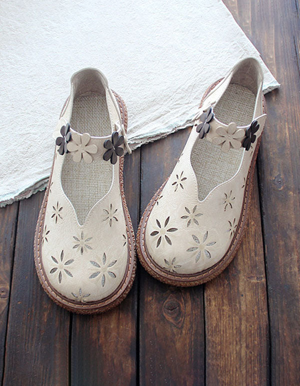 Retro Leather Thick Bottom Comfortable Sandals — Obiono