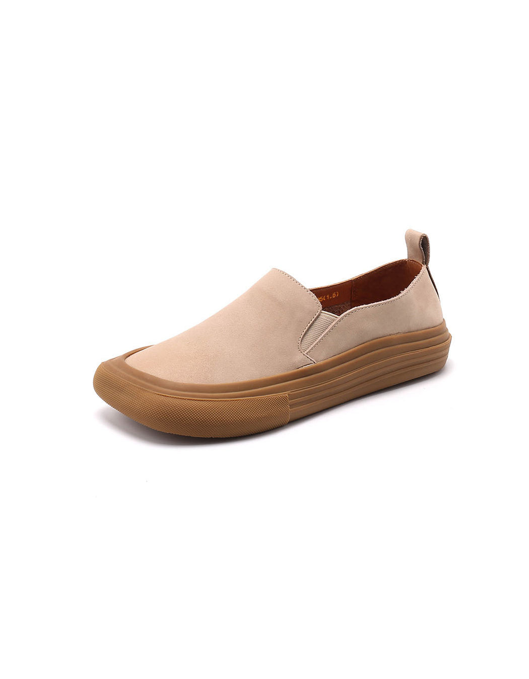 Women Retro Leather Flat Shoes | Obiono